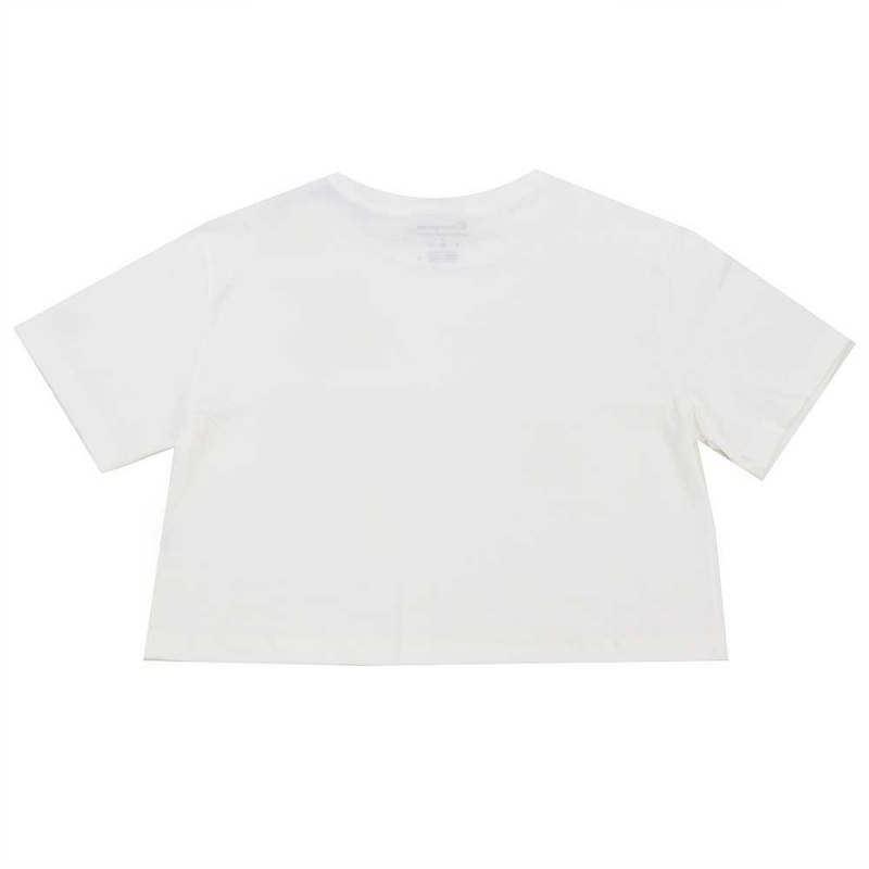 Blusa Champion Cropped C Logo Branco